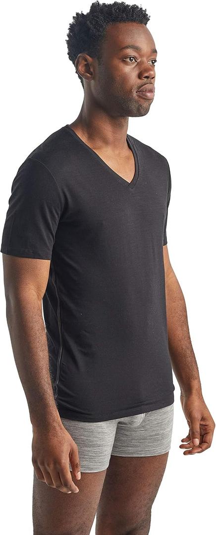 Icebreaker Merino Men's Anatomica Short Sleeve V-Neck T-Shirt (Medium)