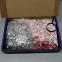 Skirfy Old Lady Costume for Kids, 100 Days of School Granny Outfit Kit with Wig, Cane and Other Dress Up Accessories (M(4.4-4.7ft, Age 6Y-8Y))