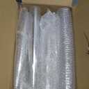 Prestee Set of 200 Plastic Champagne Flutes - Clear Champagne Glasses for Parties, Weddings, Events - 4.5 oz Disposable Drinkware - Elegant Stemware for Toasts Cocktails Mimosas 200 Count (Pack of 1)