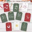 3 x Beautiful Christmas Gift Tags - 48-Pack Holiday Labels with 16.4ft Jute Twine, 8 Unique Designs Double-Sided with to/from Area, Paper Tags for Wrapping, DIY, Holiday Presents & Xmas Decorations