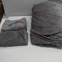 SE SOFTEXLY Velvet Duvet Cover Queen Size, Soft Flannel Duvet Cover 3Pcs Solid Breathable Silky Velour Comforter Cover, Luxury Cozy Winter Duvet Cover Set with 2 Pillowcases, 90" x 90", Charcoal Grey