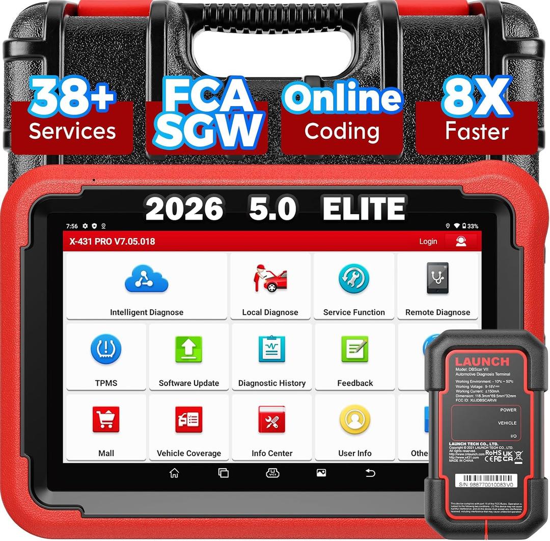 Launch X431 PROS V 5.0 2026 Bidirectional Scan Tool with Bluetooth Coding