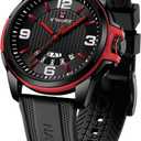 NAVIFORCE Waterproof Watch for Men Women, Analog Auto Date Military Sports Unisex Wristwatch,Silicone Strap