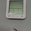 Digital Shower Clock Waterproof, Bathroom Wall Clock Timer with Touch Screen, Temperature, LCD Display, Suction Cup Hanging Hole Stand for Kids and Adults (White)