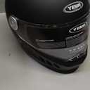 Motorcycle Full Face Helmet DOT and ECE Approved - YEMA Helmet YM-833 Motorbike Moped Street Bike Racing Crash Helmet with Clear Visor for Adult, Men and Women - Matte Black, S (Small)