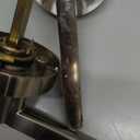 Door Handle Lock Square Interior Three-Bar Spherical 1Pcs(Round Silver)