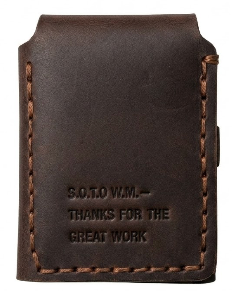 Custom Hand-Stitched Leather Case 