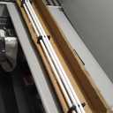 2 Pack Heavy Duty 1 Inch Diameter Single Curtain Rods 72-144 Adjustable Window Curtain Rod with Cylindrical Cap Finials, Wall Mount and Ceiling Mount, Matte White