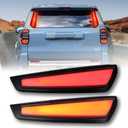 PGTOPONE Smoked LED Rear Trunk Pillar Tail Light Column Replacement Compatible with Toyota 4runner 2025 2026 SR5 & Limited Plug and Play, Replacement the Black Rear Pillar Trim
