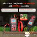 NOYAFA NF-826 Underground Cable Locator Wire Tracker, for Dog Fence Cables Irrigation, Wall and Underground Pipeline Wire Detector, Advanced Circuit Breaker Finder for Wall and Underground Cables