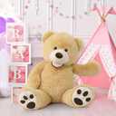 MaoGoLan Giant Teddy Bear Plush,39 inches Big Teddy Bear Stuffed Animal,Adorable Smiling Large Bear,Express Your Love Gift for Kids,Girlfriend,Baby Shower,Valentines Day,Christmas,Long Distance