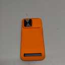 Goton for iPhone 17 Pro Max Case with Privacy Tempered Glass Screen Protector & Camera Lens Protector, Compatible with MagSafe, Invisible Kickstand, Shockproof Phone Cover, Orange