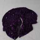 Purple Tree Skirts Christmas 21 Inch Sequin Glitter Tree Skirts Velvet Fabric Decoration Halloween Tree Skirt Glittery Pencil Tree Skirt for Festival Holiday Party Purple Ornament Decorations