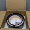 LE TAUCI Succulent Pots, 6.5+8 Inch Ceramic Pots for Plants Indoor, Shallow Round Succulent Planters with Drainage Hole, Set of 2, Reactive Glaze Black