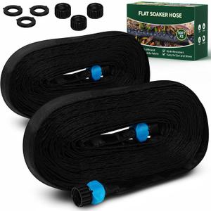 Garden Hose for Drip Irrigation System,Soaker Hose 100ft (50ft*2), Drip Hose for Garden Save 80% Water, Leakproof Design, Flexible Water Hose with Holes for Lawn, Garden Bed, Vegetable Field