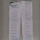 PATIKIL Knee Calf Pads Knee Braces Pad Compression Leg Sleeve Protective Calf Shin Guard for Youth Adults Football Basketball Baseball (Medium, White)