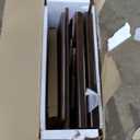 Manhattan Comfort Linda Nightstand Boho 24" Bedside End Table with 2 Handle-Free Drawers, and Wood Grain Finish, Minimalist Modern Small Nightstand for Bedroom, Living Room, Dorm in Walnut Brown (Set of 2)