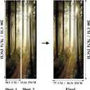 Doors Wallpaper Murals Door Wallpaper Sticker Self Adhesive Vinyl Removable Art Door Decals for Home Decoration (Scene5)