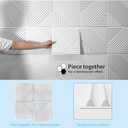 Art3d 33-Pack 3D Wall Panels for Interior Wall Decor, Textured Accent Walls Paneling for Living Room, Bedroom, TV Background, 12"x12" White