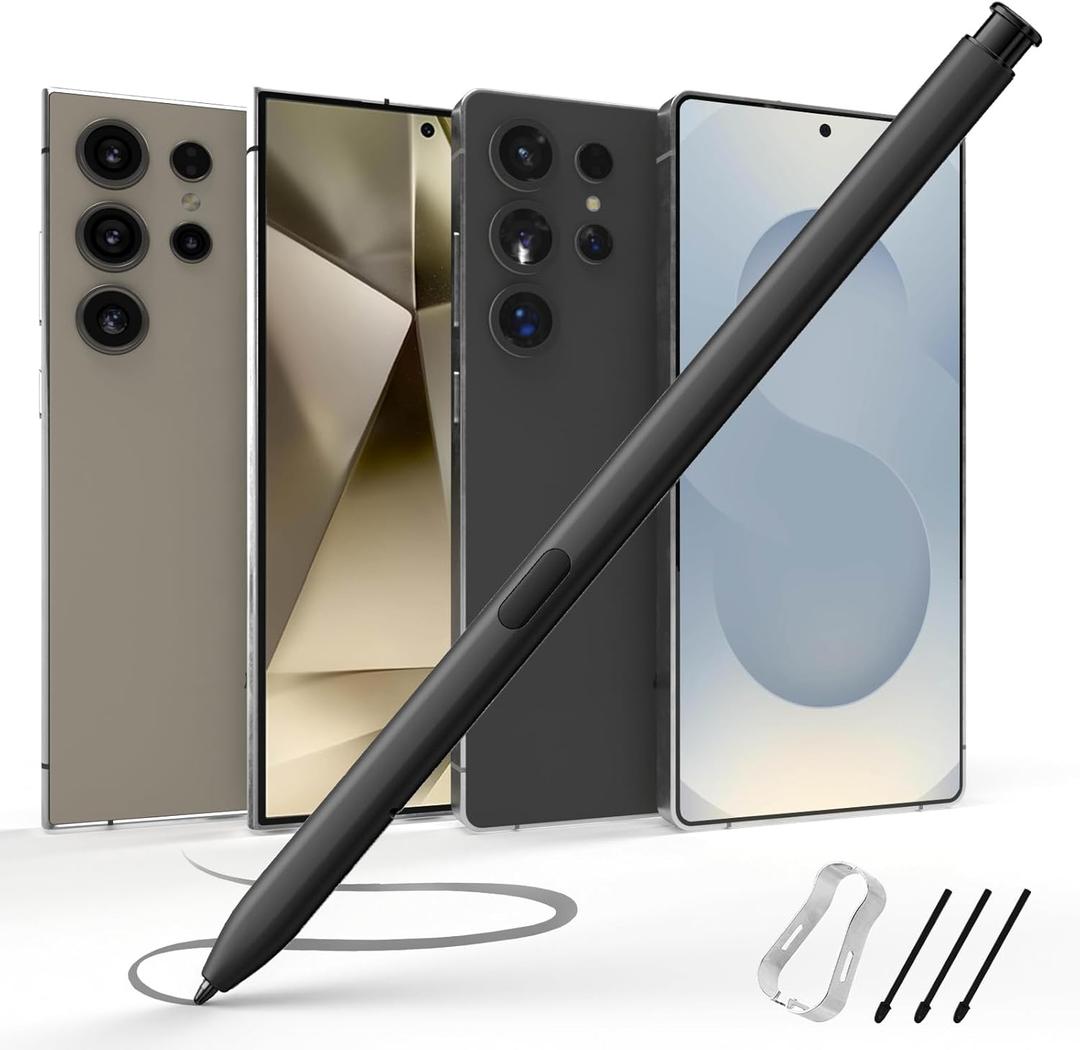 Galaxy S23/S24/S25 Ultra Pen,Replacement for Samsung Galaxy S22/S23/S24 Ultra Stylus Pen4096 Pressure Level Easy Writing.WITHOUTBluetooth(Black)