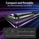 Acer 8 in 1 USB C Hub 10Gbps, USBC to HDMI Adapter 4K@60Hz, 2USB-C 3.2, 2USB A 3.0 Data Transfer, 100W PD Port Type C Multiport Splitter with SD/TF Card Reader, for MacBook Neo, Laptop, PC, Desktop