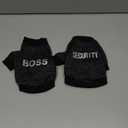 2 Pack Black Security Dog Sweatshirt Fleece Dog Sweaters for Small Dogs Boy Male Warm Winter Puppy Sweater Teacup Chihuahua Clothes Cat Sweater Pet Outfit Coat, Black, XXS