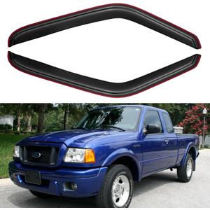 in-Channel Window Visors Rain Guards for 1993-2011 Ford Ranger, Window Vent Wind Deflectors Visors Shades for 1994-2009 Mazda B2300, 1998-2001 Mazda B2500, 1994-2007 Mazda B3000, 2PCS