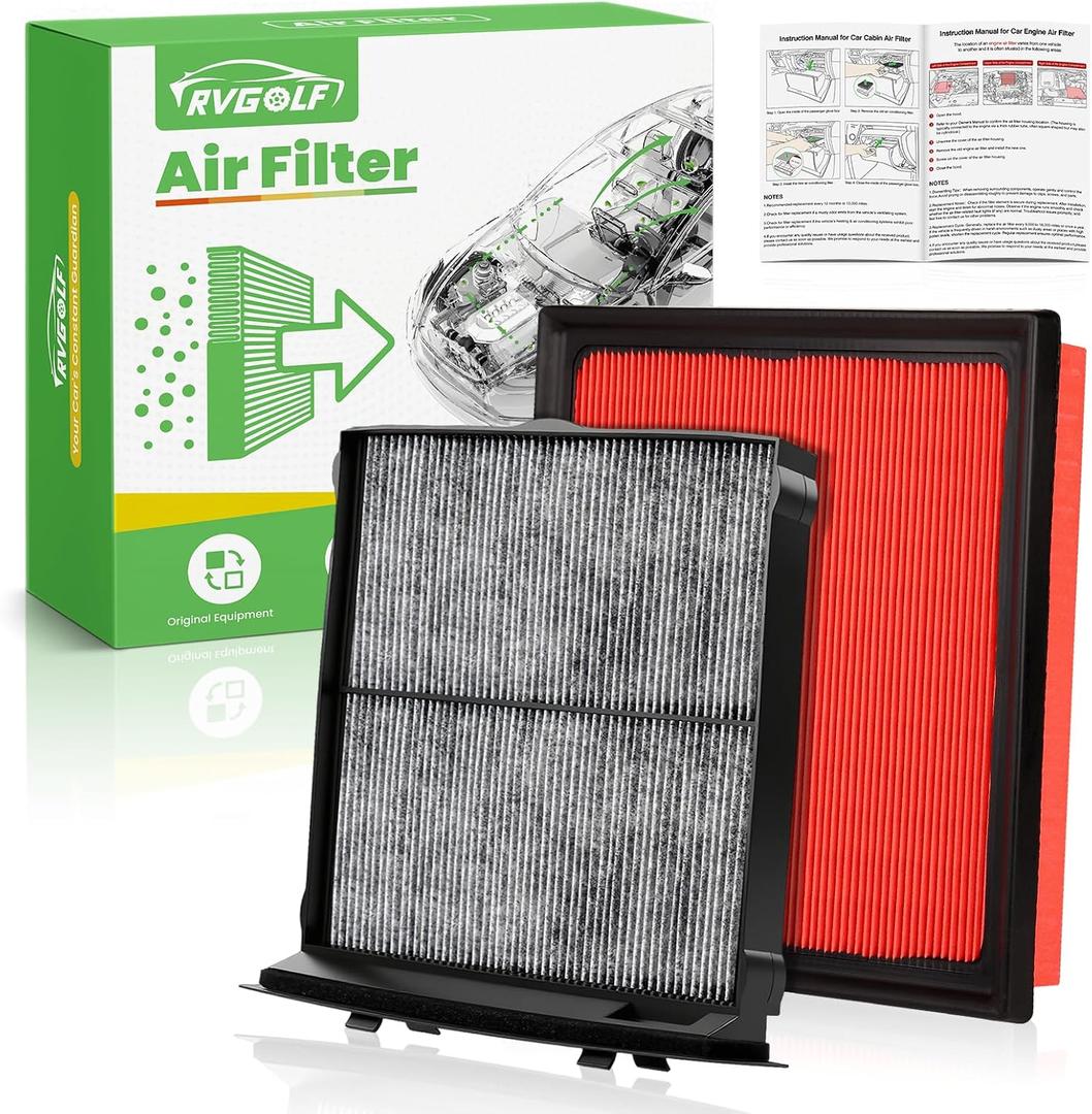 Engine+Cabin Air Filters Set Fit for Subaru Forester 2.5L 2024 2023 2022 2021 2020 2019 Engine Air Filter Replacement Cabin Filter Automotive Accessories# 72880-FL000 16546AA16A
