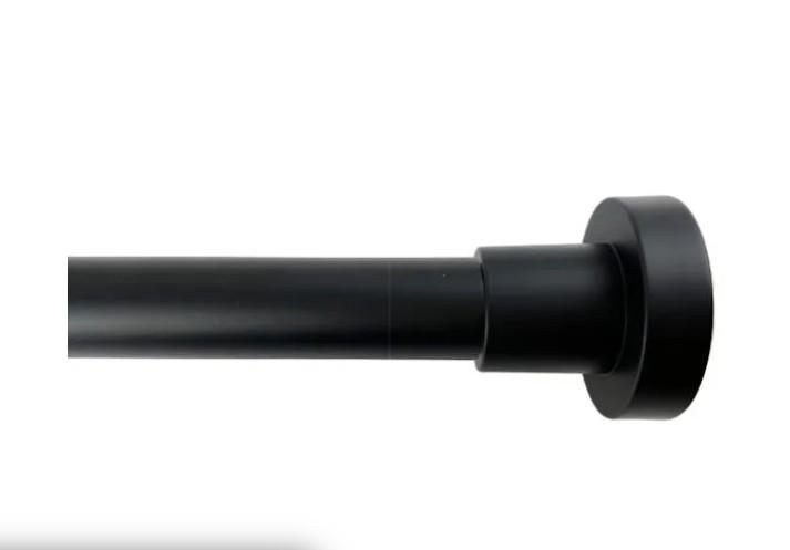 Black Tension Curtain Rod, 99.5"