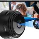Spy Hidden Camera with Audio/Video. 1080P HD WiFi Camera - Mini Nanny Cam with Night Vision & Motion Detection - Wireless Cameras for Home, Car, Baby & Pet Monitoring-A9 (Black)