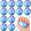 Soulchen 12 PCS Snowflake Party Favors Stress Balls, Sensory Fidget Toys Gifts for Kids Birthday Party Favors Supplies, Goodie Bag Stuffers