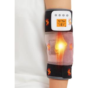 Cordless Elbow Heating Pad for Tennis Elbow Relief,Vibration Massage Heated Elbow Brace for Cubital Tunnel,Rechargeable Heating Pad for Elbow for Tendonitis,Arm Elbow Massager for Pain Relief