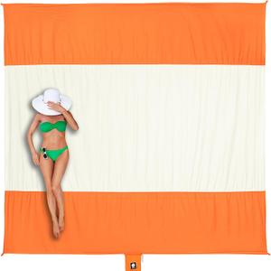 WEKAPO Beach Blanket Sandproof Waterproof, Extra Large Beach Mat, Oversized & Compact Sand Free Mat Quick Drying, Lightweight & Durable with Stakes & Corner Pockets (9x7 FT (15 person), Orange) WEKAPO Beach Blanket Sandproof Waterproof, Extra Large Beach Mat, Oversized & Compact Sand Free Mat Quick Drying, Lightweight & Durable with Stakes & Corner Pockets (9x7 FT (15 person), Orange)