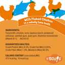 Purina Friskies Natural, Grain Free Wet Cat Food Lickable Cat Treats, Lil' Soups Flaked Chicken - (Pack of 8) 1.2 oz. Tubs