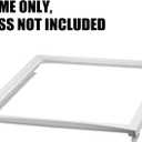 240350702 Refrigerator Crisper Pan Cover Without Glass, Shelf Frame Replacement Compatible with frigidaire kenmore Refrigerators