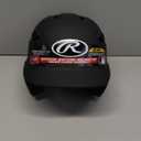 Rawlings | R16 VELO Baseball Batting Helmet | Senior (6 7/ 8" - 7 5/ 8") | Matte Black
