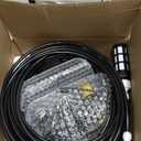 Outdoor Misting Cooling System with Pump Kit, 49.2FT(15M) Misting Line with Filter, 20 Brass Mist Nozzles, 1 Brass Adapter (3/4"), 12V DC 60W 5L/Min, Self Priming Sprayer Water Pump