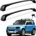 FengYu Lockable Roof Rack Cross Bars 220lbs Compatible with 2020-2025 Land Rover Defender 110 130 (with Side Rails), Heavy Duty Rooftop Aluminum Crossbar Car Carrier Luggage