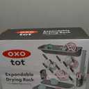 OXO Tot Expandable Drying Rack  Space-Saving Drying Rack | Newborn and Baby Essentials | Breastfeeding Essentials | Dry Baby Bottles | Save Space in Kitchen