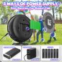 Bubble Machine, Automatic Bubble Blower for Kids Toddlers, 8000+ Bubbles Per Minute, 90 200 Oscillating Electric Plug-in or Batteries Bubble Maker, Bubble Toys for Outdoor Birthday Party - Black