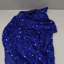 FUHSY Royal Blue 36 Inches Sequin Christmas Tree Skirt Velvet Glitter Personalized Tree Skirts Blue Tree Skirt Sparkle Christmas Skirt Tree for Halloween 6FT Christmas Tree Decorations Ornaments