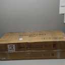 GarveeHome Bar Stools Set of 4, Wooden Barstools, Faux Leather Upholstered Bar Chair with Back & Footrest & Thick Cushion, Counter Height Bar Stools for Kitchen Island Apartment, Black