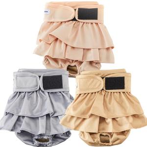 Reusable Dog Diapers Female Washable, Premium Doggie Diaper for Dogs, Pack of 3, Highly Absorbent Extra Large Dog Diaper for Heat, Incontinence and Puppy Training(XL)