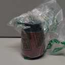 INGOFIN Ceramic Lotion Dispenser - 12 oz Refillable Hand Soap Dispenser Bathroom, Modern Liquid Soap Dispenser with Pump, Dish Dispenser for Kitchen,Kiln-Glazed Red Brown