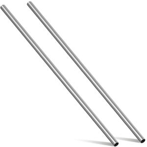 Hicarer 2 Pcs 1" OD 304 Stainless Steel Tubing 48 Inch Length Thickened Pipe Wall & Weldable Tubing 16 Gauge Round Metal Tube Industrial for Home Furnishing, Machinery