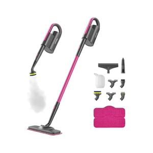 Schenley Steam Mop Cleaner with Detachable Handheld Steamer for Cleaning Hardwood, Laminate Floor, Tiles and Grout, with 13-in-1 Multi-purpose Accessories and Washable Microfiber Pads