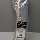 Vive 440lbs Grab Bar for Bathtubs and Showers (2 Pack) - Handicap Bathroom Safety Rail for Elderly - Wall Senior Handle for Tub, Toilet, Bath - Disability Assist Device Accessories Handrail (16 Inch)