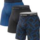 Pair of Thieves Super Fit Long Boxer Briefs for Men - Ultra Soft, Breathable, Quick-Dry Underwear 4-Way Stretch (2 & 3 Pack) (Medium)