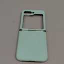 Caka for Samsung Galaxy Z Flip 6 /Z Flip 5 Case [Wireless Charging Compatible][Hinge Protection] [Screen Protector] Women Men Shockproof Protection Phone Cover - Mint Green