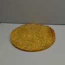 Blulu 4 Pieces Round Rhinestone Placemat 15 Inch Glitter Sparkle Placemat Crushed Bling Place Mats Decorative Table Mats Washable for Christmas Kitchen Wedding Banquets Table Decoration (Gold)